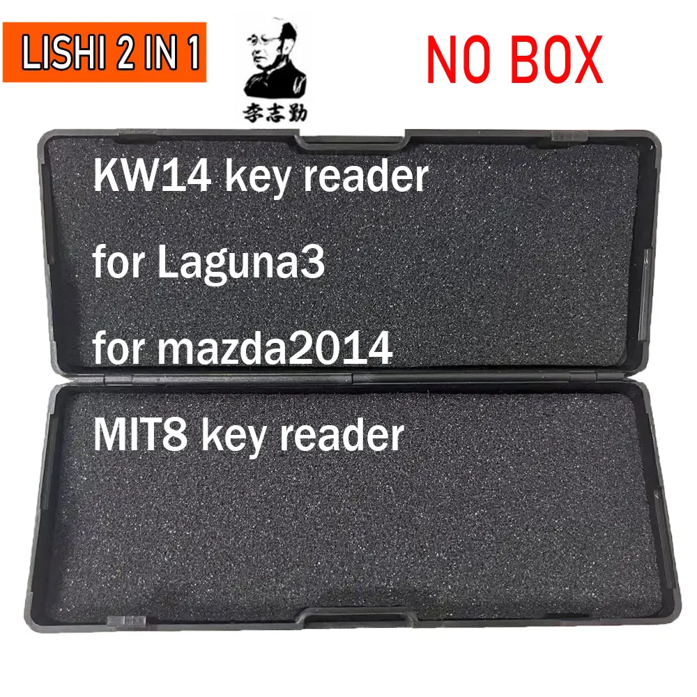 Lishi Tool 061-080 No Box 2 In 1 for Laguna3 Maz24 Mazda2014 MIT8 MIT11 MIT9 NE71R NE72 NE78 ICF03 ISU5 KIA3R KW14 K9 KY14