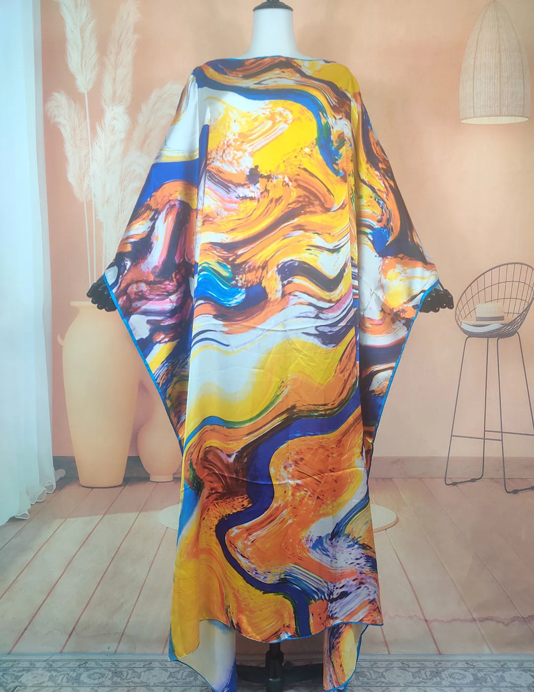 Oversize Kuwait Sweet Summer Bohemian Swimwear Silk ماكسي اللباس For Lady Dashiki African Traditional Abaya Muslim Ramadan oversize kuwait sweet summer bohemian swimwear silk ماكسي اللباس for lady dashiki african traditional abaya muslim ramadan