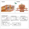 Piececool 3D Metal Puzzle -Bridal Sedan Chair Wedding Series Model Building Kits Jigsaw Toy ,Birthday Gifts for Adults 5