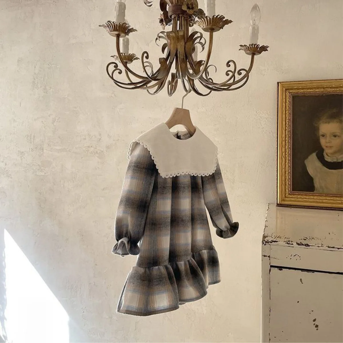 2025 Autumn New Baby Girl Long Sleeve Lace Collar Dress Cotton Infant Loose Princess Dress Kids Girls Casual Dress Baby Clothes 6 2025 Autumn New Baby Girl Long Sleeve Lace Collar Dress Cotton Infant Loose Princess Dress Kids Girls Casual Dress Baby Clothes - Image 6