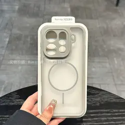 Luxury Matte Magnetic Wireless Charging Cooling Back Cover for OPPO Find X9 (Titanium Gray)