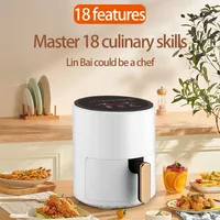 Electric Hot Air Fryers, Healthy Cooking with Temperature Control & Nonstick Basket Compact Space Saving, 360 degree hot air cir 2