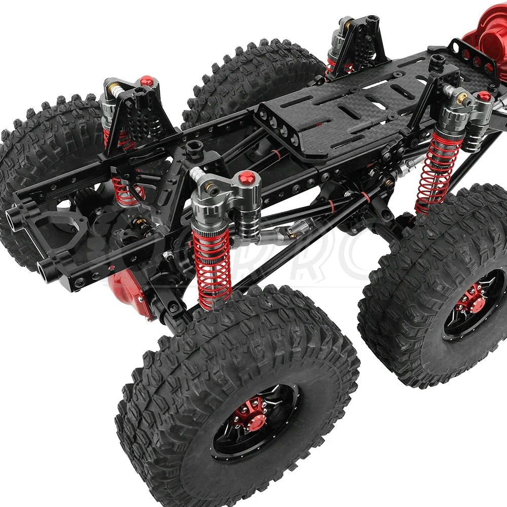 6x6 Axial Scx10 Parts Aluminum Alloy Metal 6x6 RC Car Chassis