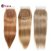 4X4 Lace Closure Straight Human Hair Free Part Transprent Lace Closure Pre Plucked Natural Color Body Wave Remy Hair Swiss Lace 2
