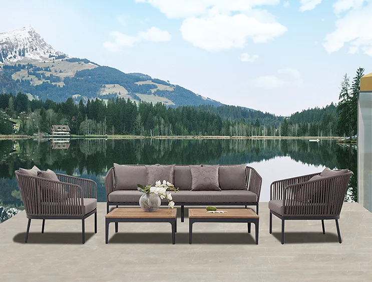 BFP Home Table Chair Set Furniture Rattan Garden Chair Coffee Shop Garden Outdoor Patio Furniture Rattan