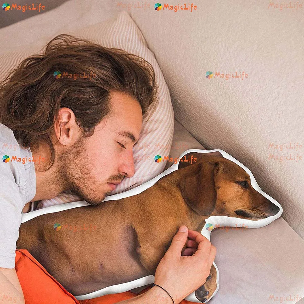 Custom 3D Pet Animals Pillow from Photo,Personalized Dog/Cat Shaped Throw Pillow,Double Printed Pet Pillow, Pet Memorial Gift 5