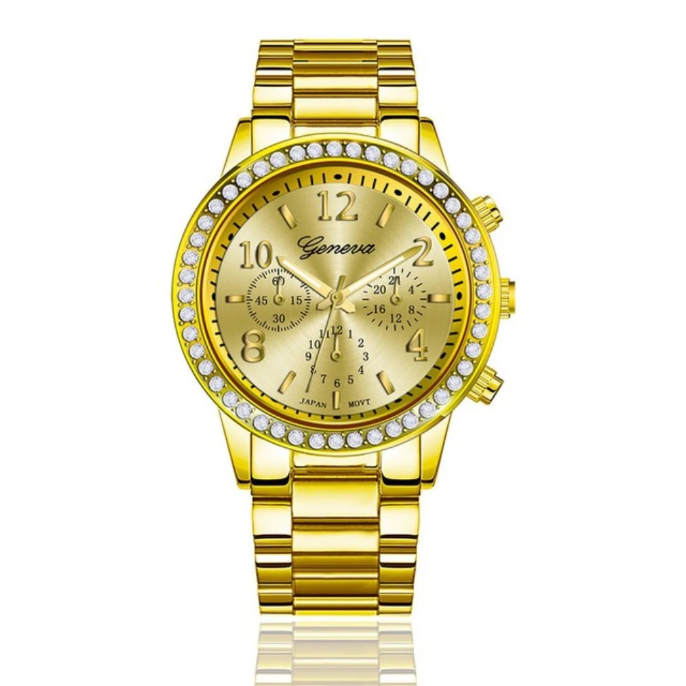 Women Brand Watches 2024 Luxury Rose Gold Simplicity Digital Design Ladies Quartz Watch Business Women Watch Steel Strap Female 3