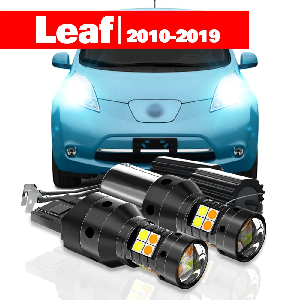 

For Nissan Leaf 2010-2019 Accessories 2pcs LED Dual Mode Turn Signal+Daytime Running Light DRL 2012 2013 2014 2015 2016 2017