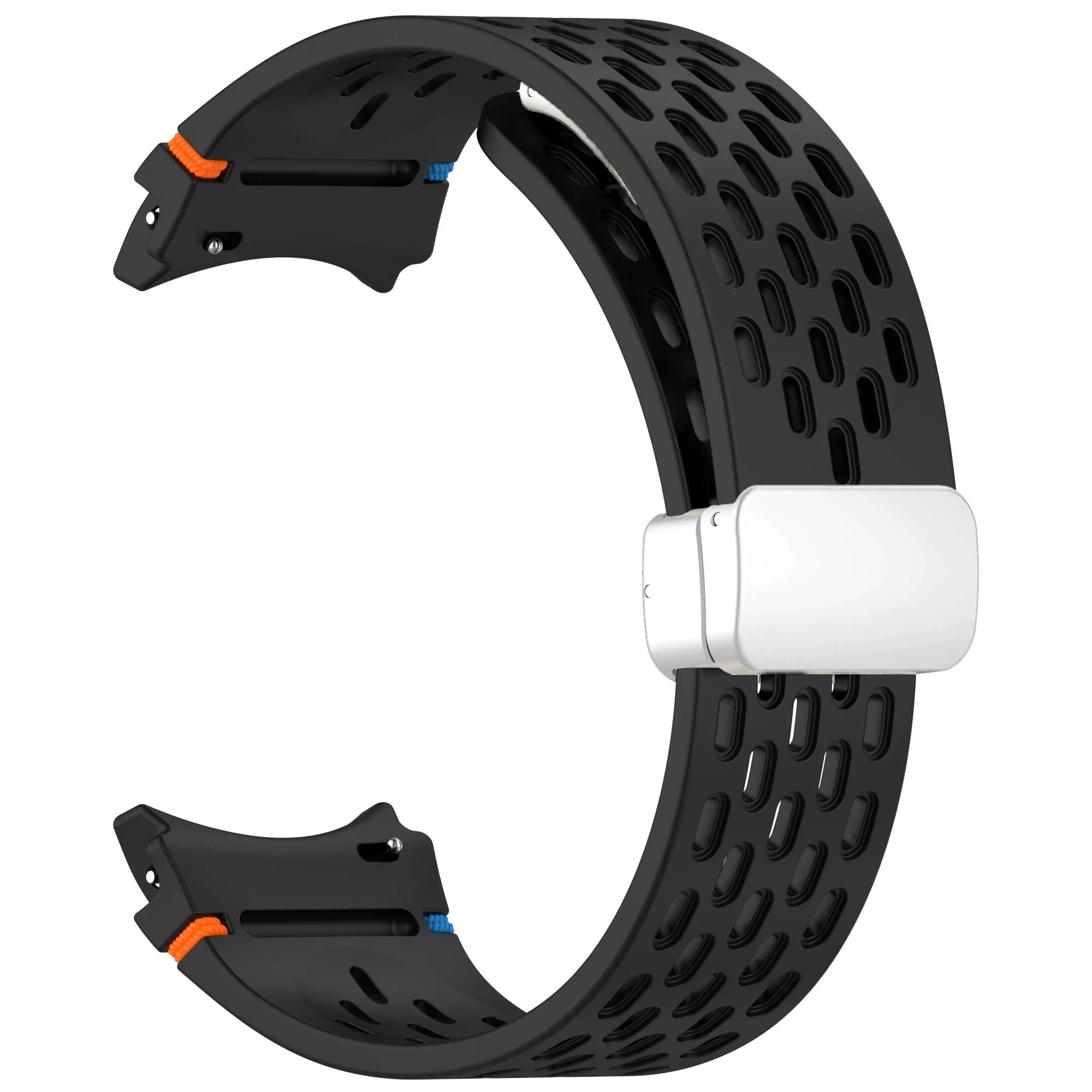 Magnetic Silicone Watch Band with Gapless Design