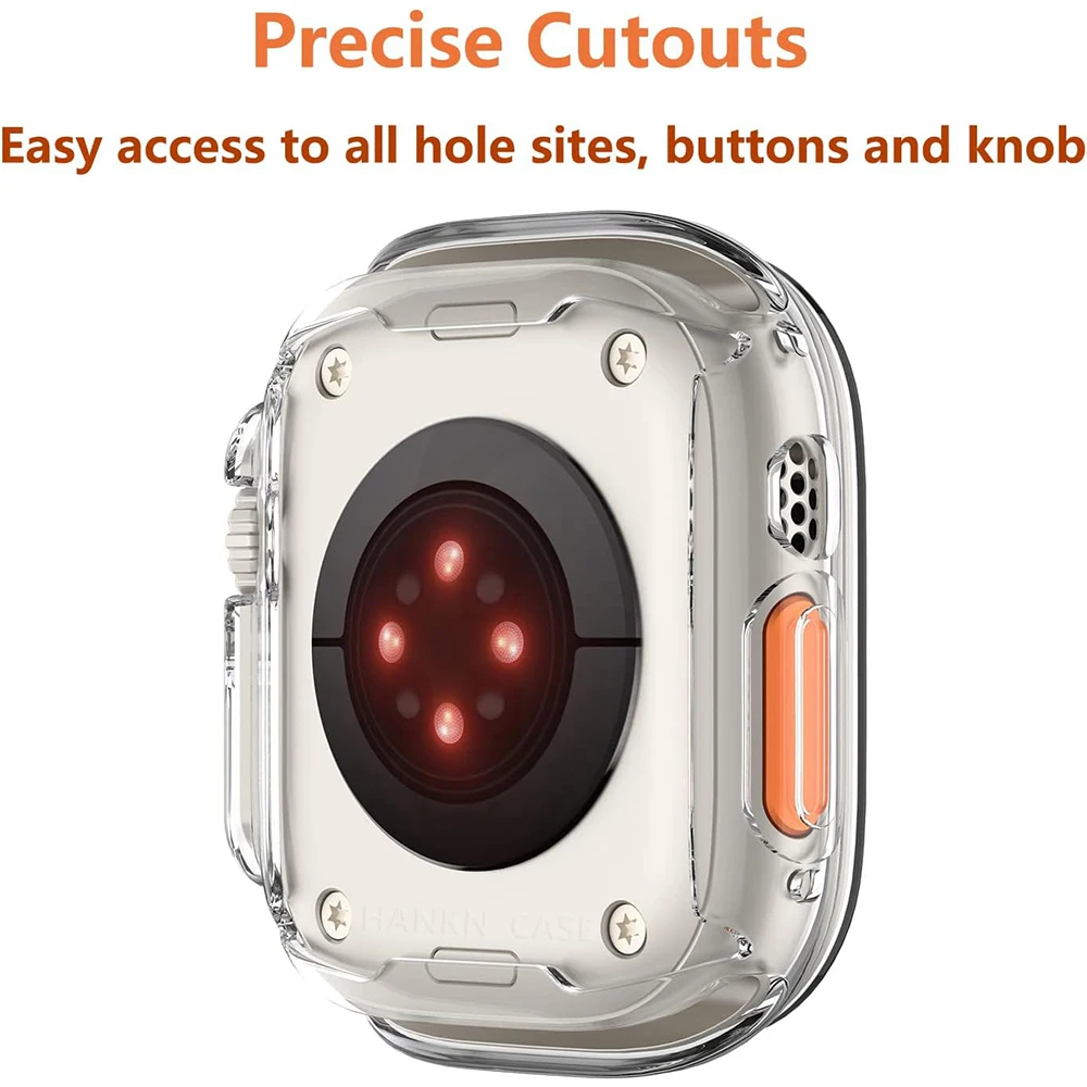 Premium Silicone Apple Watch Case with Screen Protector - Robust and Stylish Protection