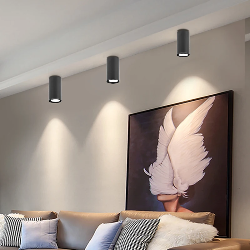 GU10 LED Downlight Replaceable Bulb 110V/220V Ceiling Lamp Interior Bedroom Living Room Shop
