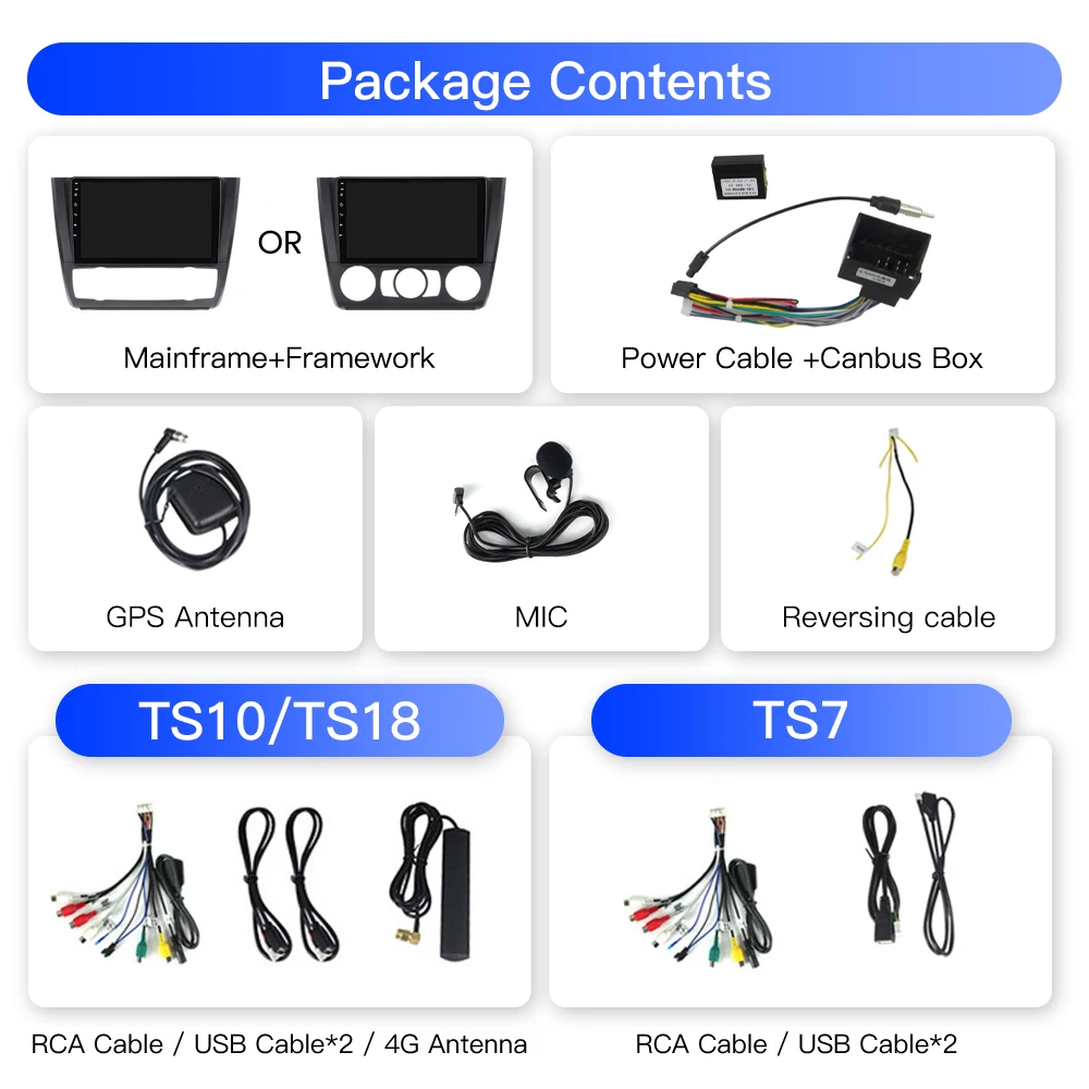 안드로이드 자동차 멀티미디어 플레이어, DSP RDS 무선 카플레이, BMW 1 시리즈 E81 E82 E87 E88 AT 2004-2012, 2Din, 8 코어, 8GB + 128GB