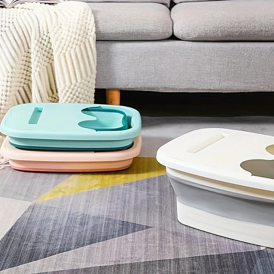 Folding Footbath Silicone Footbath Cover Travel Home Use