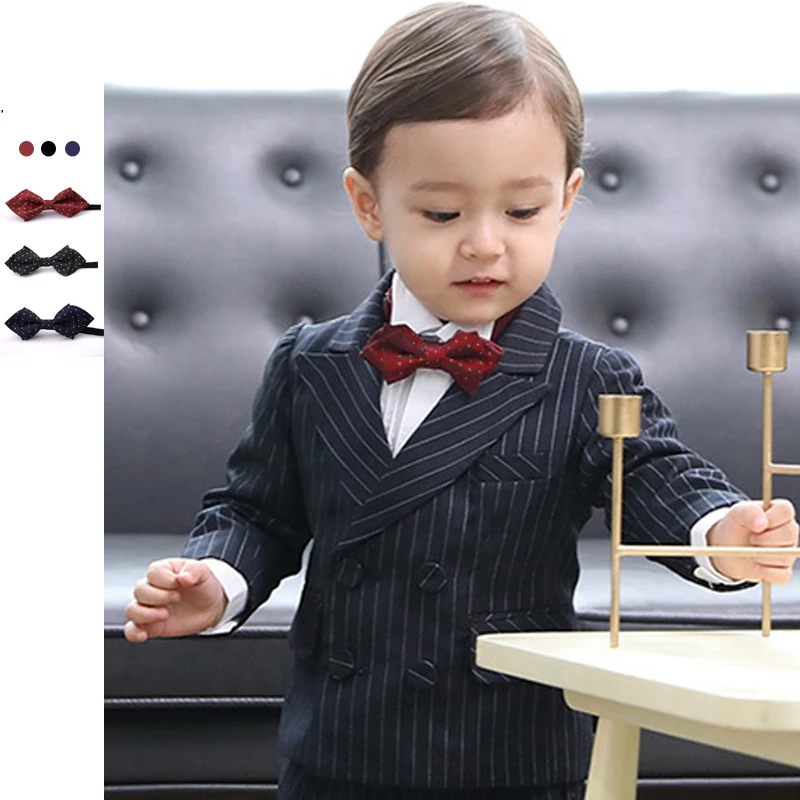 Kids Bow tie Casual Shirts Bow tie For Boys Girls knot dot Blue wine red black Ties Cravats Party ties Children Gift