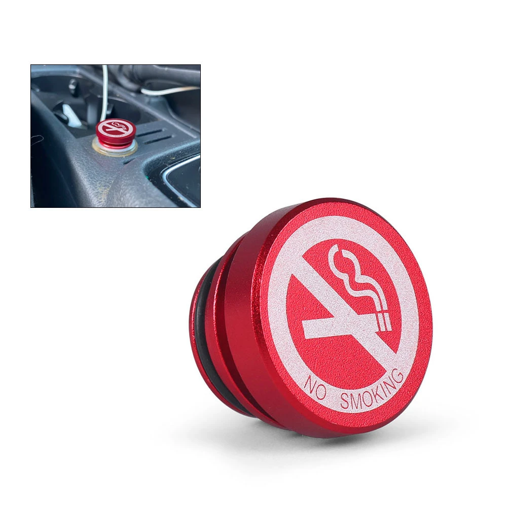 

Cigarette Lighter Plug Dustproof Plug Car Interior Accessories Fits Most Automotive With Standard 12 Volt Power Source Red