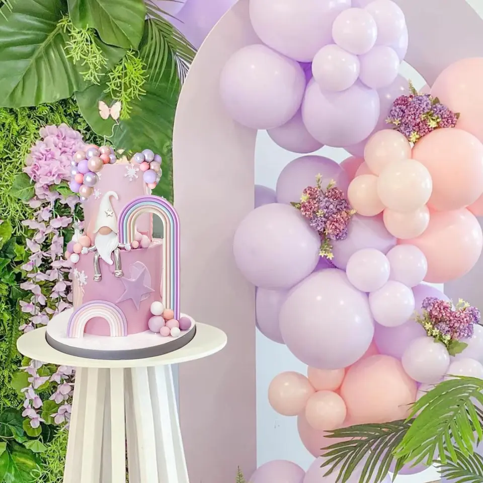 40 mini palline decorative per torte, decorazioni colorate arcobaleno per torte, topper rotondi per cupcake, per matrimoni, anniversari, compleanni, baby shower