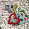 TYRY.HU 1PCS Silicone Teether Baby Toys Heart Shape Teether Rodent Gum Pain Relief Teething Toy Kids Sensory Educational 1