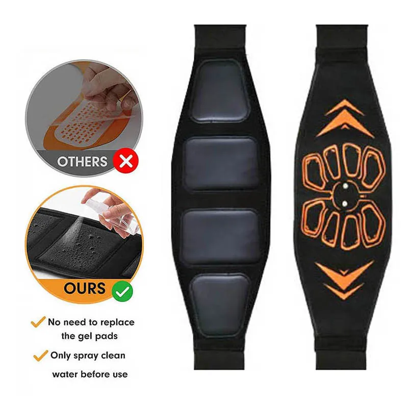 EMS Muscle Stimulator Abdominal Toning Belt Muscle TonerSmart Arm Leg Ab Trainer Waist Massager Weight Loss Fitness Equiment