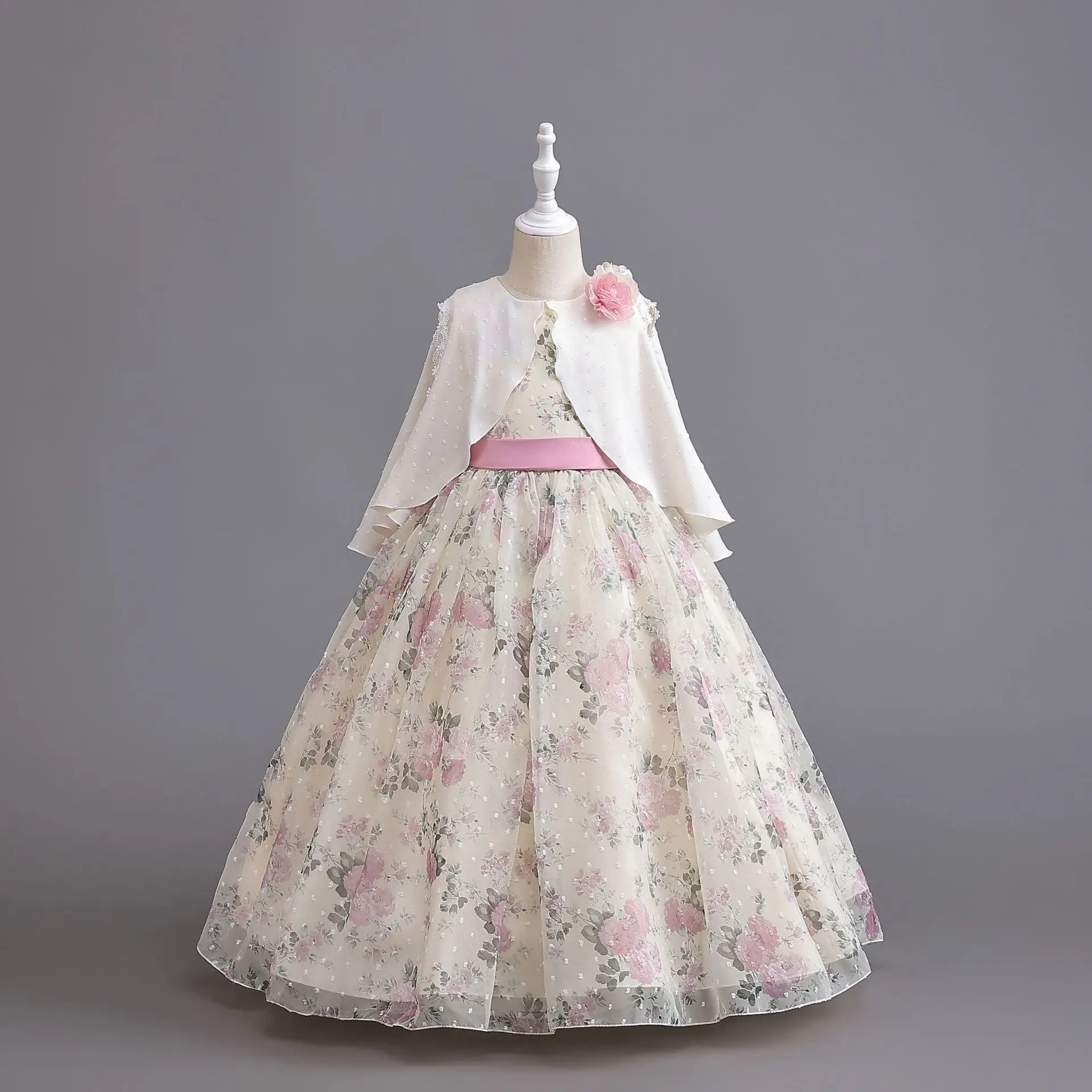 

New Children's Dress Children's Dress Lace Princess Dress Women's Flower Children's Dress