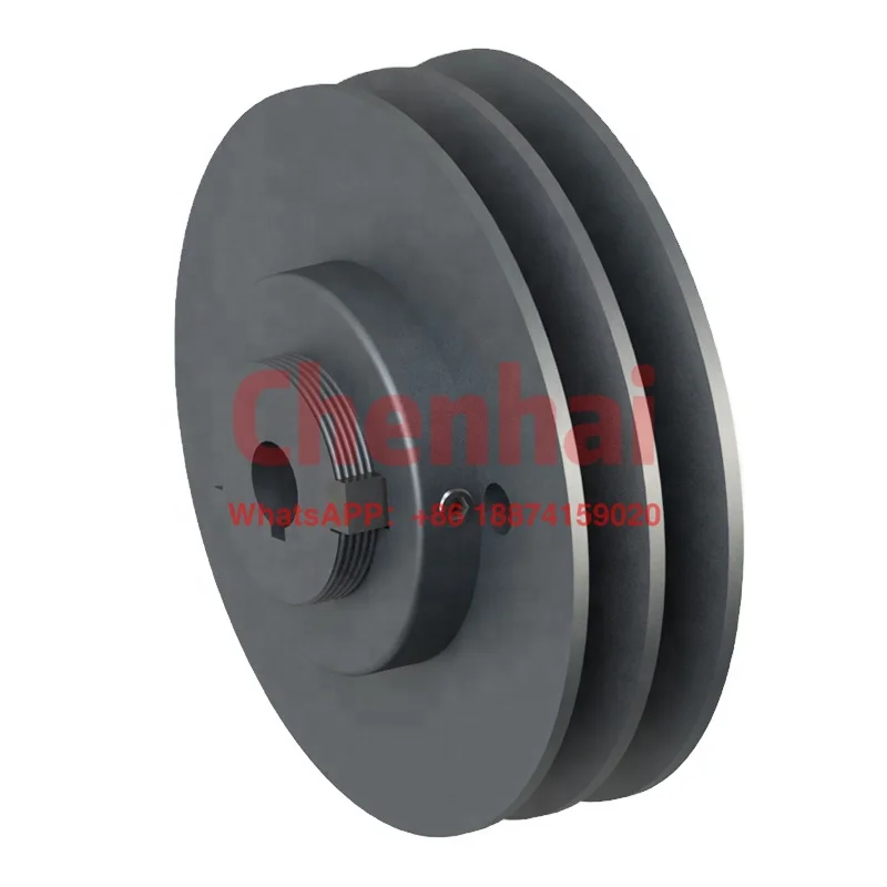 

Two grooves mechanical variable speed v belt drive pulley for transmission