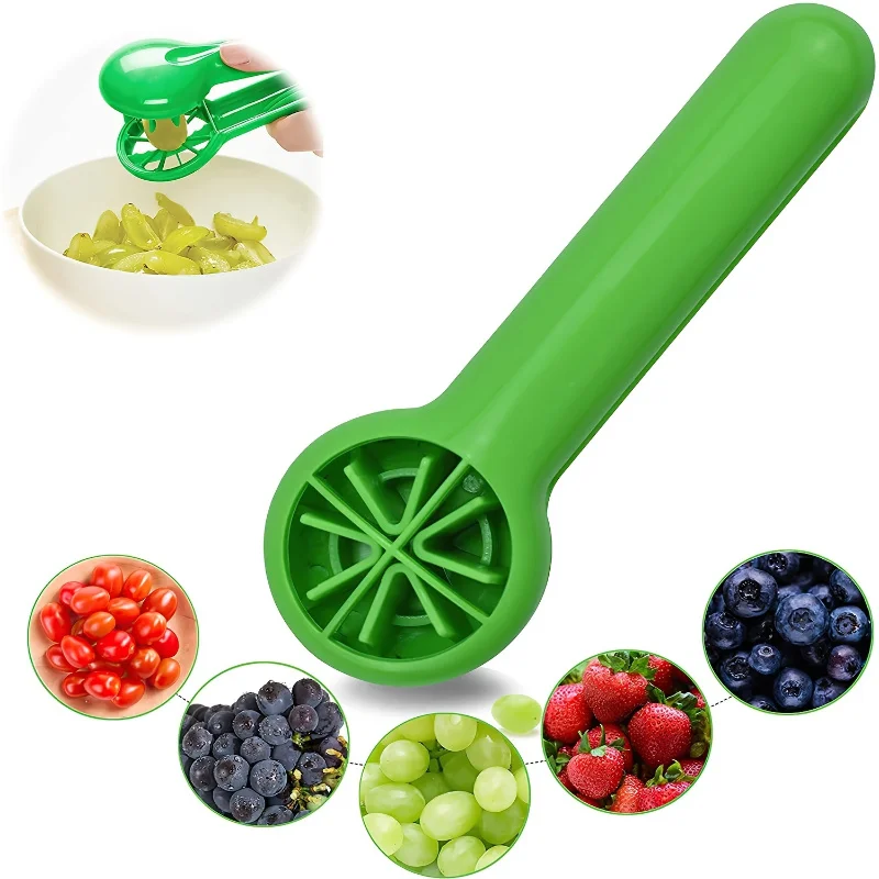 Multi-functional fruit slicer, suitable for tomatoes, grapes, strawberries and cherries.