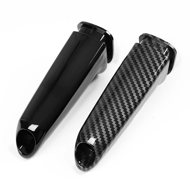 Car Handbrake Grips Cover For BMW E46 E90 E92 E60 E39 F30 F34 F10 F20 Accessories Universal Carbon Fiber Pattern Interior Trim