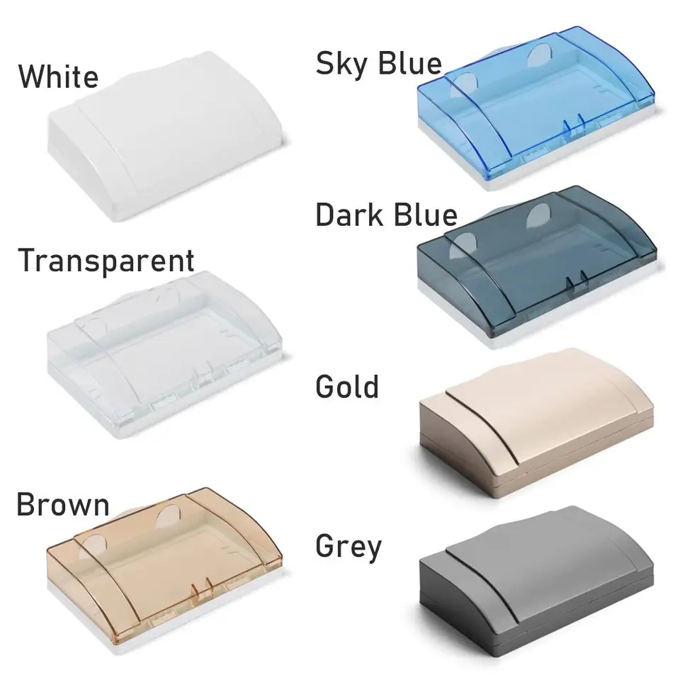 thumbnail image 2 of Double Gang Waterproof Socket Cover Outlet Protective Box Home Use 2 of 14