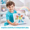 WizKidz Electric DIY Drill STEM Puzzle Toy Set Creative Drill Kit 2D/3D Educational Building Tool Kit for Boy&girl Pretend Play 6