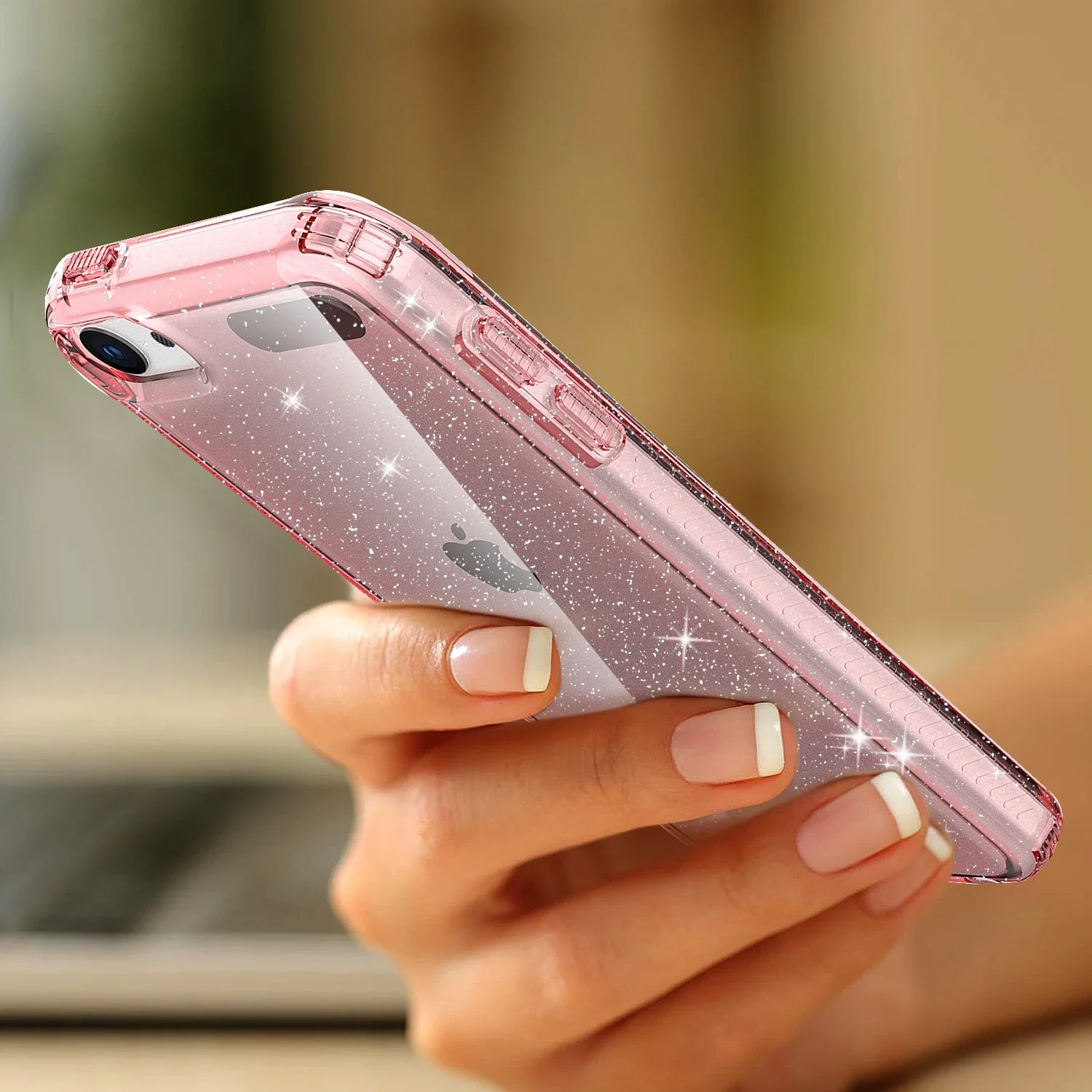 Luxury Bling Soft Silicone Shockproof Transparent Protective Case
