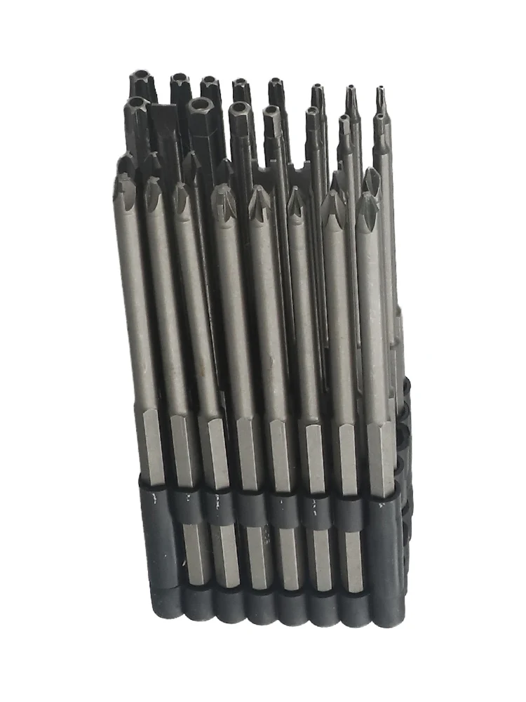 Torx 비트 세트 스크루드라이버 비트 세트, 다용도 세트, 32 개, 6 인치 길이, 약 150mm 합금강, 매우 긴 미세 제작