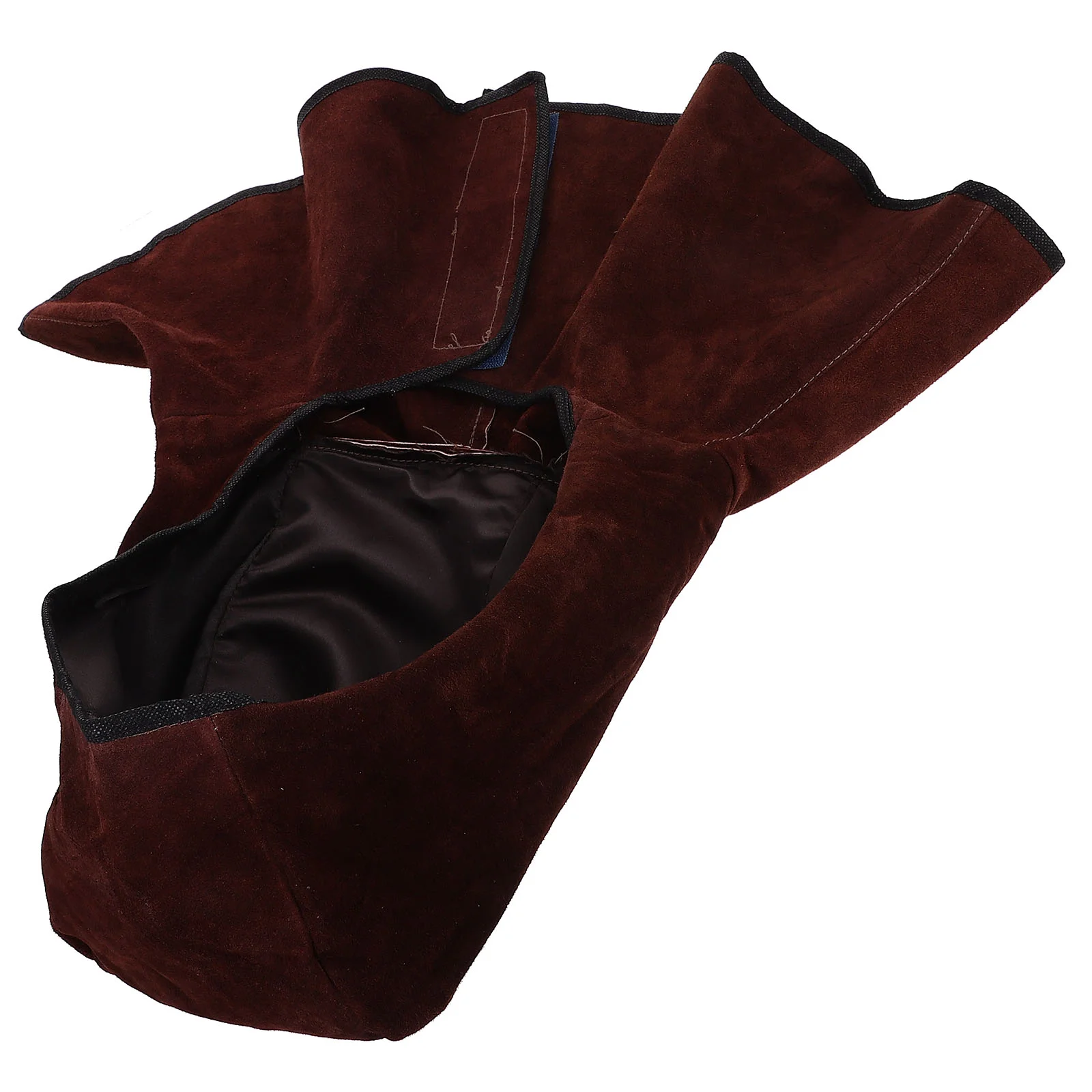 

Protection Cape Welder Hat Welding Caps for Women Cow Split Suede Protective
