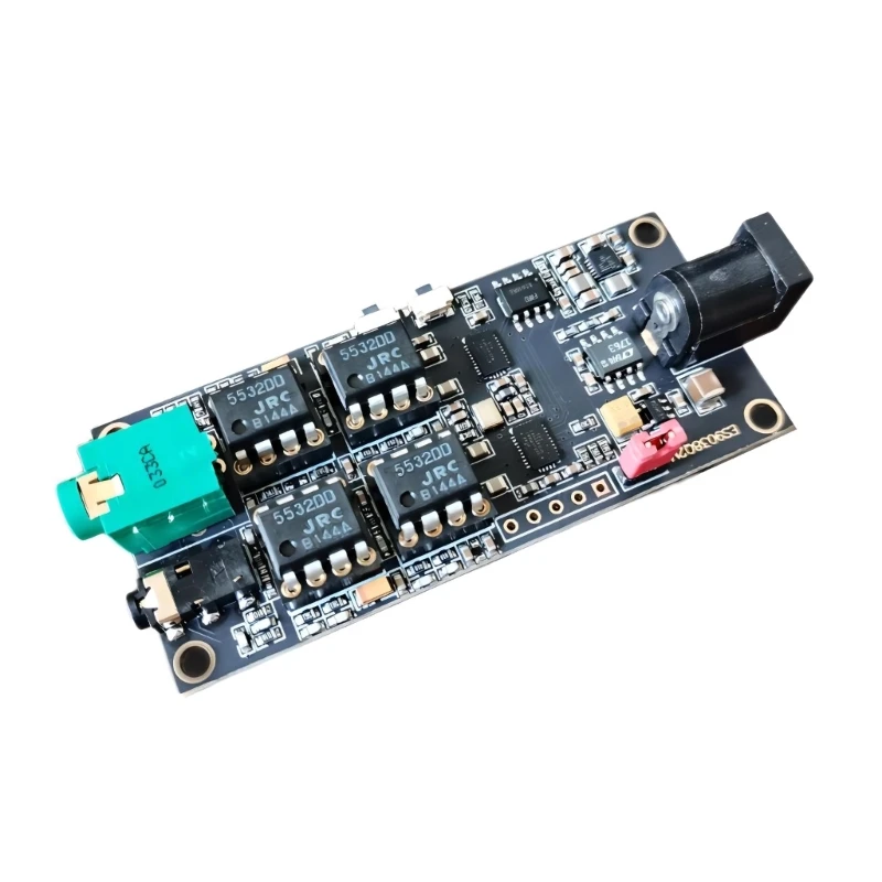 

DC5V-9V I2S Input Decoders Board Double ES9038Q2M Chip Decoding Board Adopting Double Operational Amplifiers for DIY