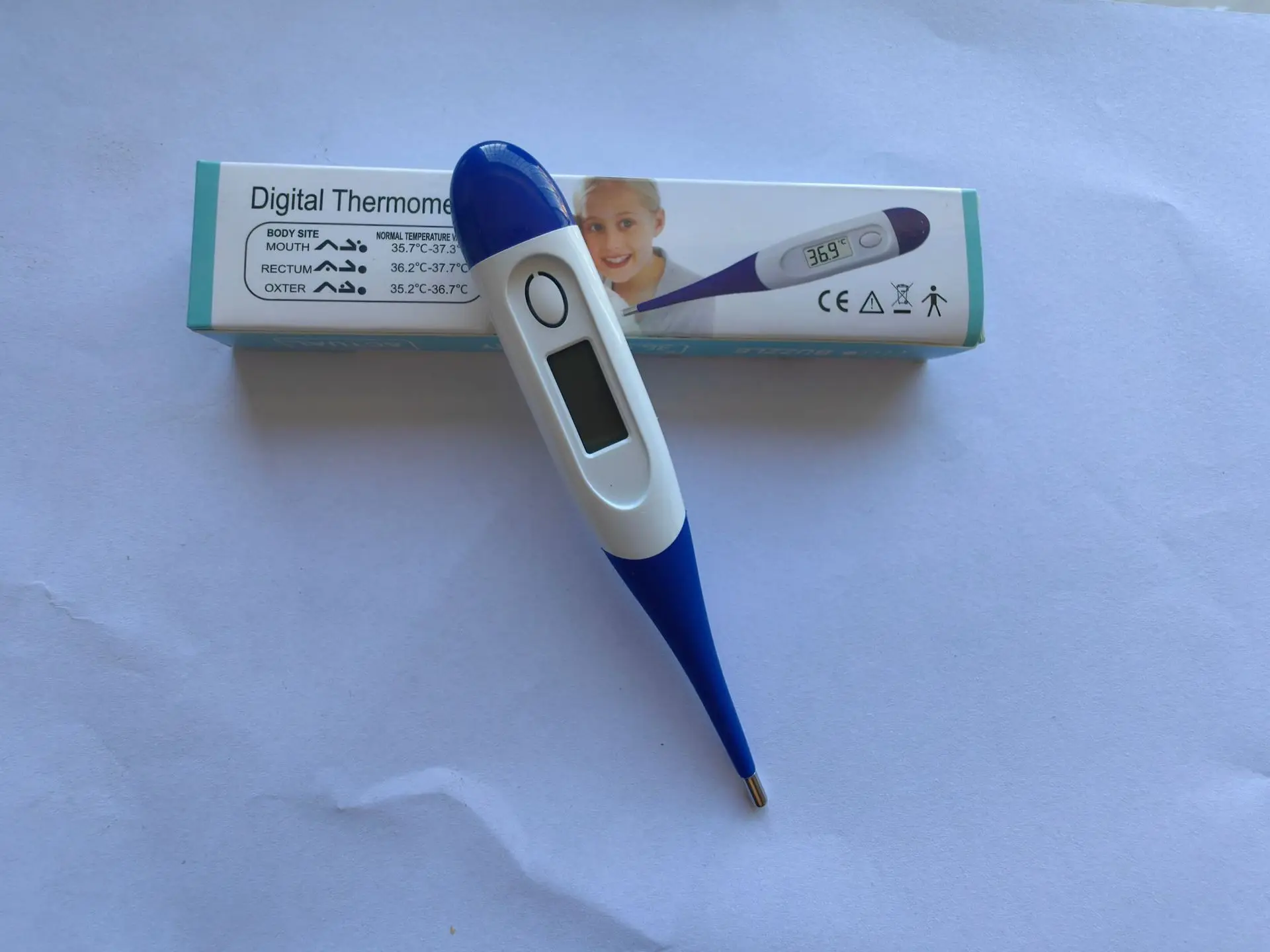 Precision Digital Thermometer for Oral and Underarm Use with Fever Alert and Baby Bath Functionality