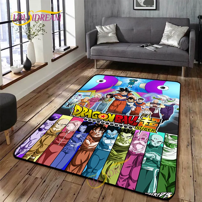 Dragon Ball Super Rugs Living Room Anti-Skid Area Rugs Bedroom Floor Mat Carpets 