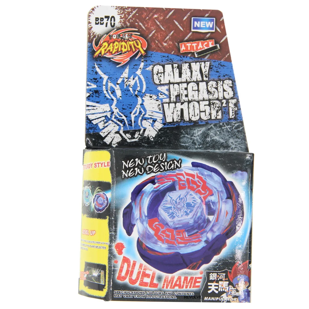 

BURST BEYBLADE SPINNING TOP Metal Fusion METAL FUSION BB70 GALAXY PEGASIS PEGASUS W105R2F 4D System DropShipping