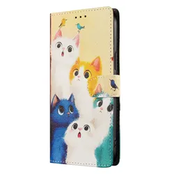 Cute Cat Leather Flip Wallet Phone Case - Premium Back Cover for Realme 12x 5G (6)