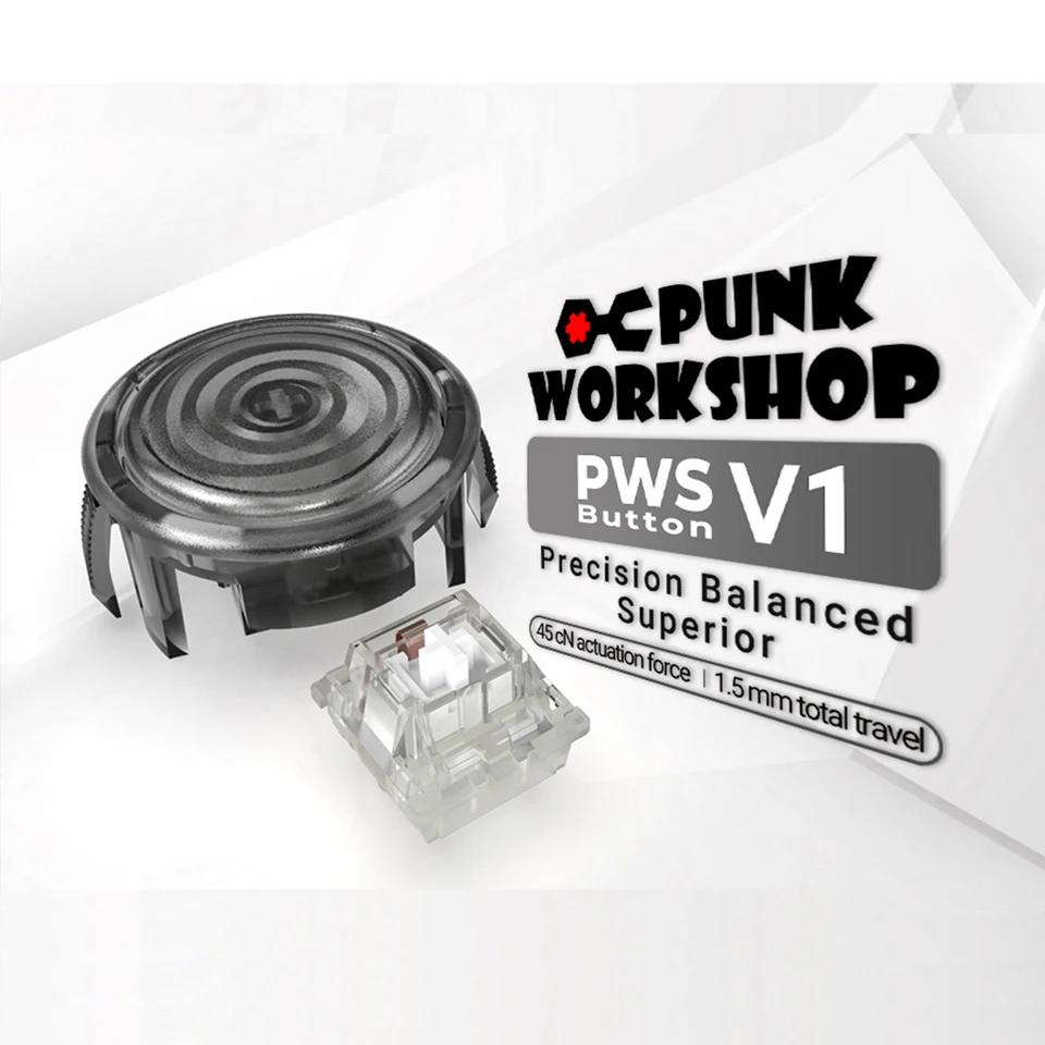 Punk Workshop 2pcs 30mm 14pcs 24mm New PWS V1 Gaming Buttons Kit