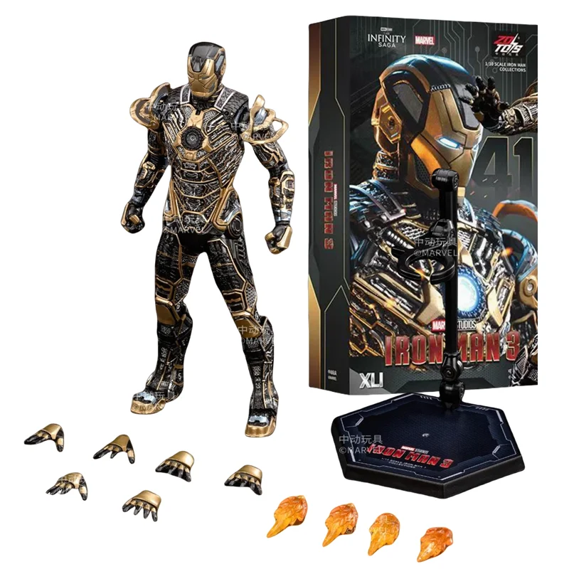 ZD Toys Iron Man MK35 Red Snapper Action Figure Iron Man Mk41 Mk47 Tank MK24 MK22 1/10 Scale Iron Man Collections Gift - Bilde 5
