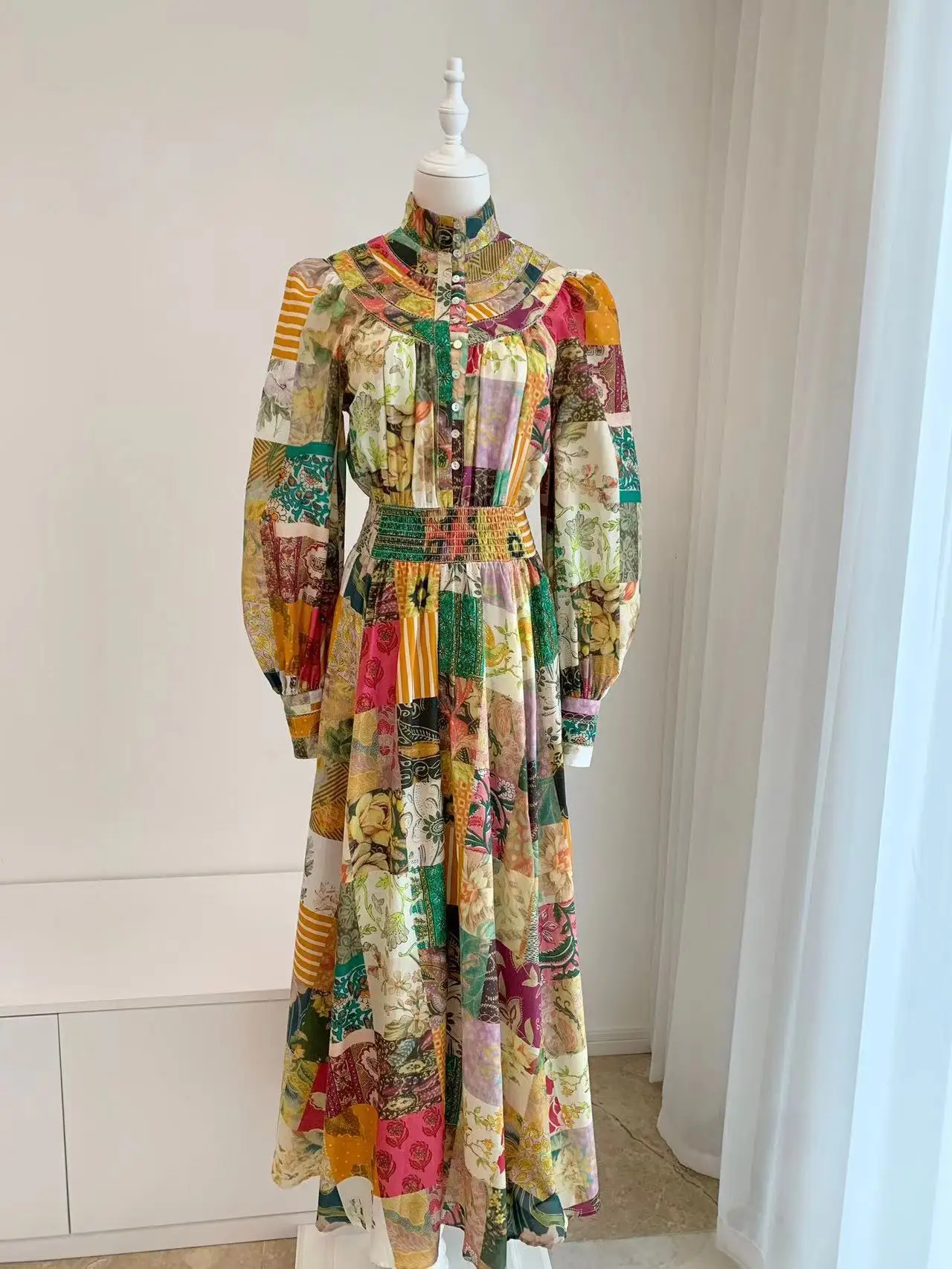 

Women's Silk Silk Cotton Printed Heavy Crafted Dresses