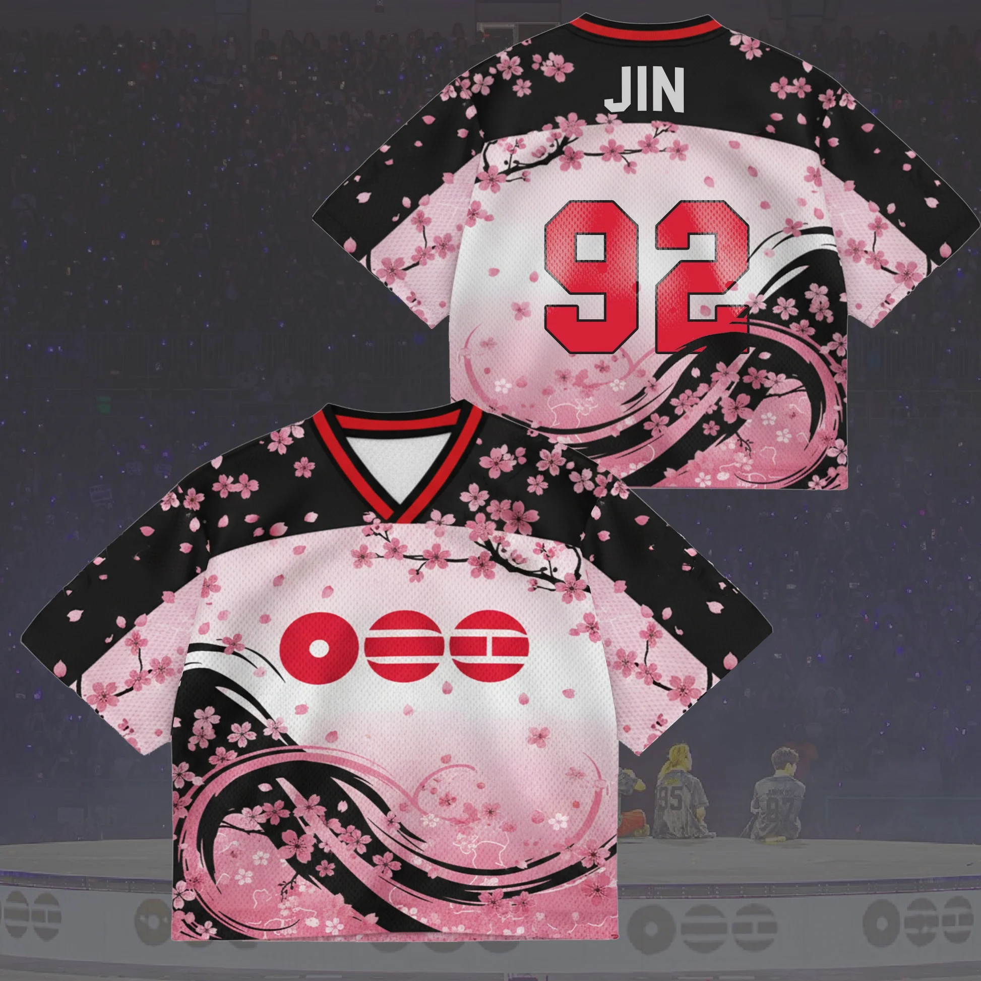 2026 Herren-Team-Mitglied Koreanische Welle K-POP-Fans Support Tour Konzert Sänger Sport Freizeit Atmungsaktiv Schnelltrocknend Kurzarm