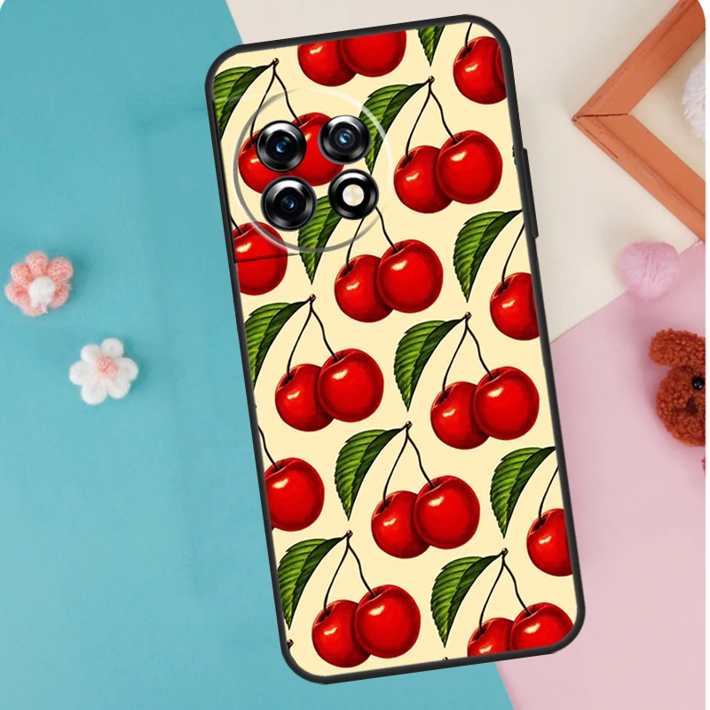 Black Pink Cherry Phone Case
