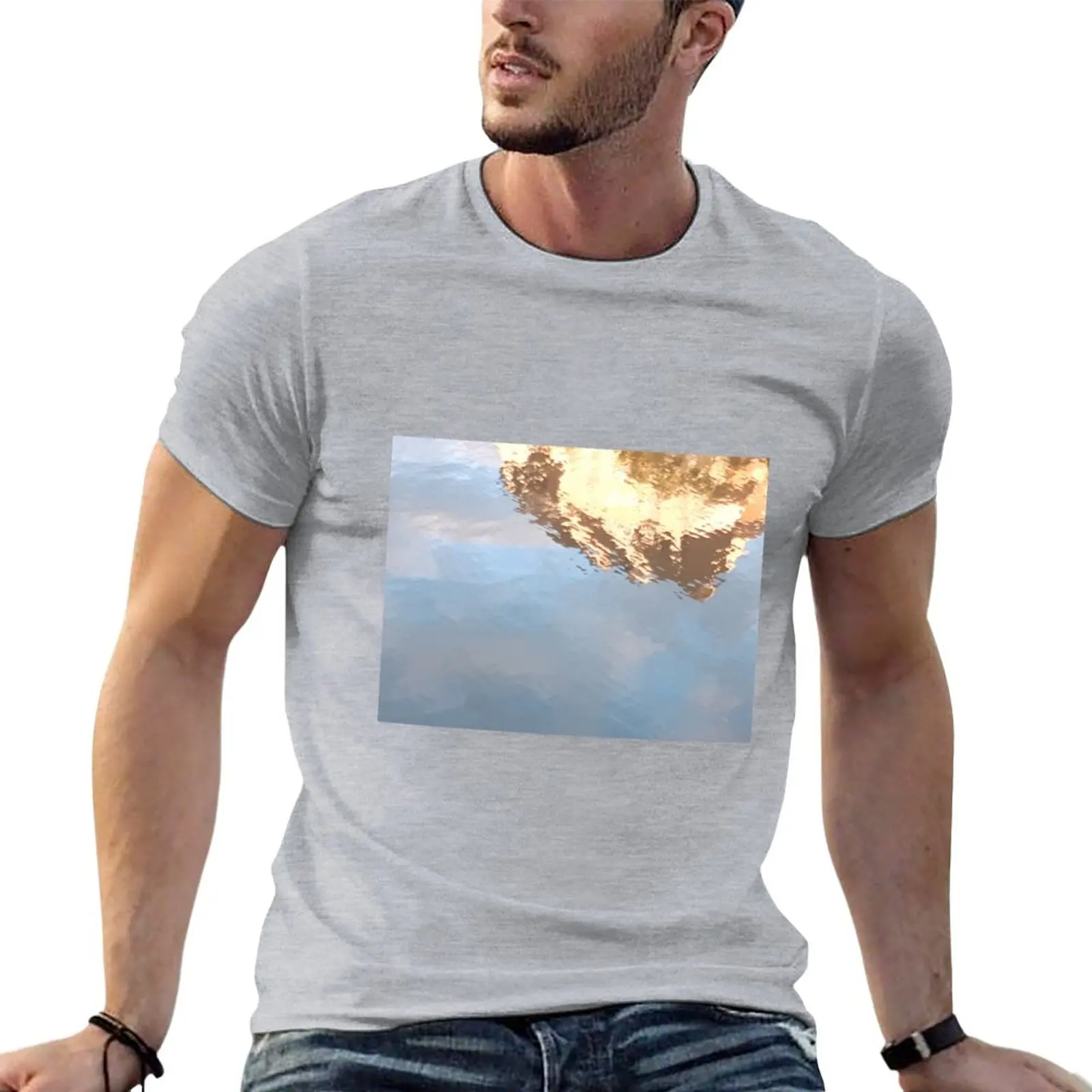 

Golden Fire T-Shirt quick drying Short sleeve tee mens graphic t-shirts anime