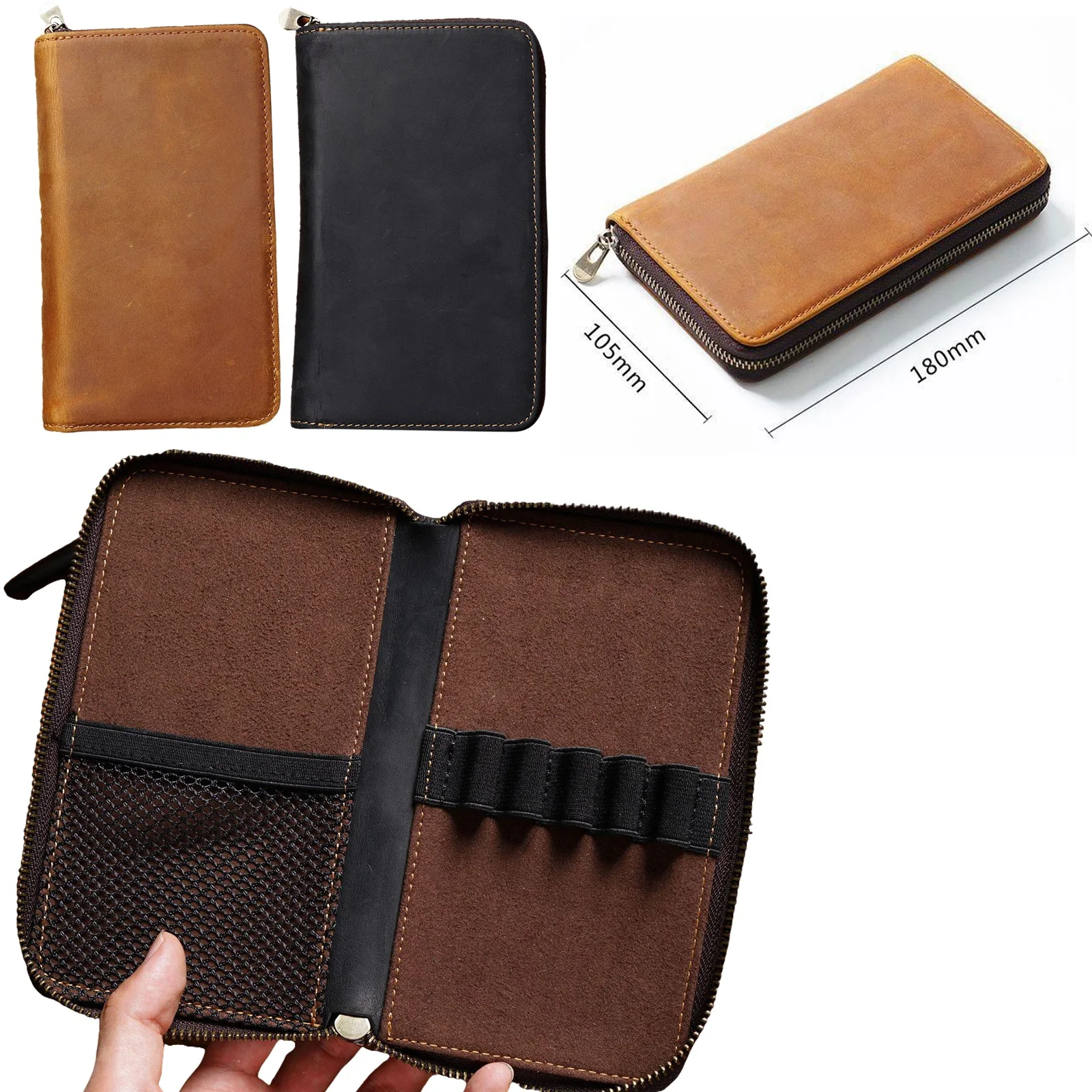 48 packs fountain pen luxury Brown PEN BAG best designer pens school pencil  case office equipment luxury school pencil bag - AliExpress