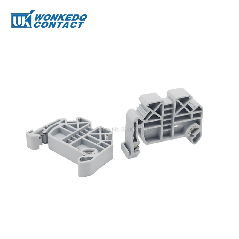 100Pcs End Clamp Direct WKF 35 Din Rail Terminal Block Quick Mounting For NS 35mm E/UK Free Installation WKF35 End Bracket Stop