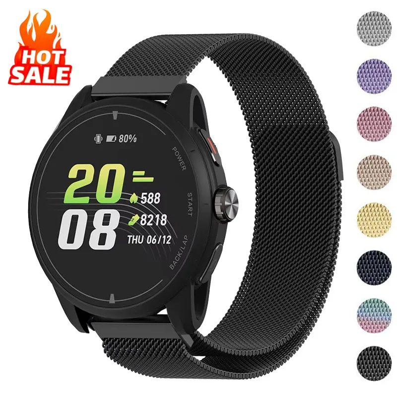 Magnetic Milanese Loop Strap - Elegant 22mm Metal Wristband Replacement Bracelet