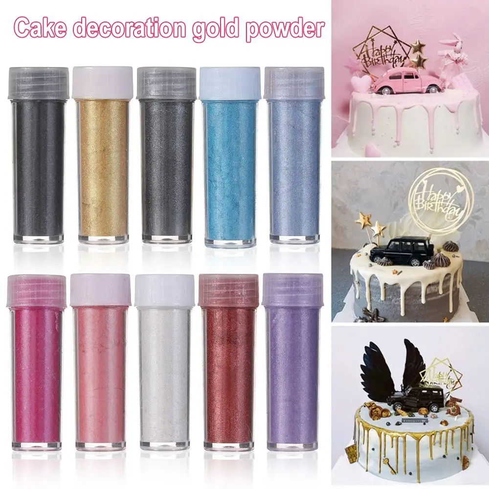 

Golden Powder Edible Glitter Powder Macaron Cake Decorating Tool Mousse Cake Baking Color Chocolate Decoration Baking Supplies