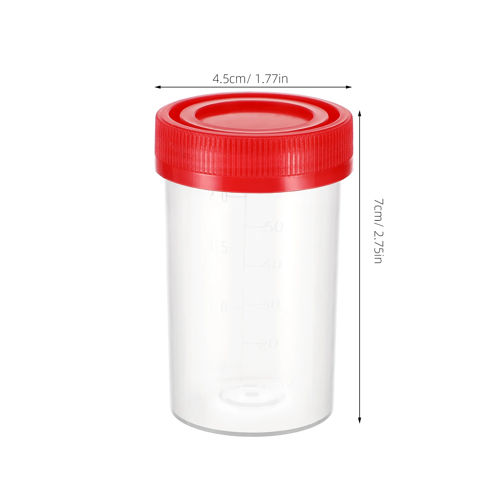 10 Pcs Portable Small Urine Sample Bottles Urine Specimen Bottles Sample Cups Pots Specimen Pots
