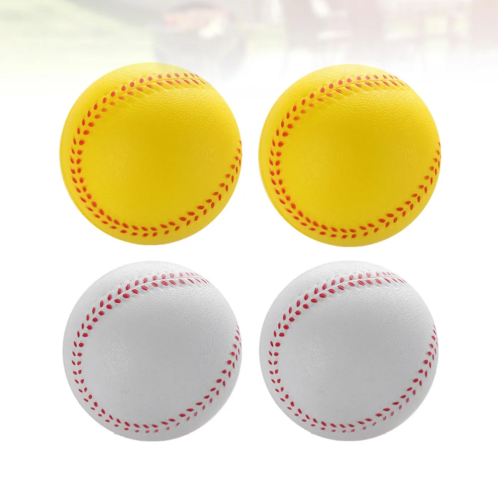 

4 шт., резиновые бейсбольные мячи для подростков, 9 см
