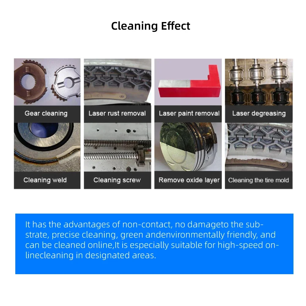 Kindlelaser 100w Mopa Pulse Laser Cleaning Machine Backpack Handheld Laser Cleaning Machine Rust Oil Paint Metal Removal Machine 6