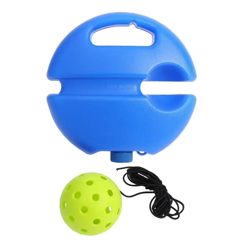

Heavy Duty Tennis Training Aids Base With Elastic Rope Ball Practice Self-Duty Rebound Tennis Trainer Partner Sparring Devices